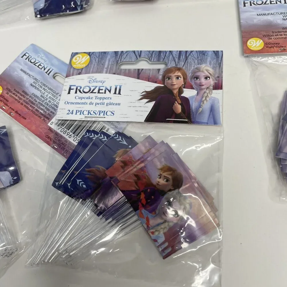 6 Disney Frozen II‎ Cupcake Toppers 24 Picks Birthday Party Wilton 144 Total